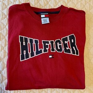 Boys Tommy Hilfiger red long sleeve Tee